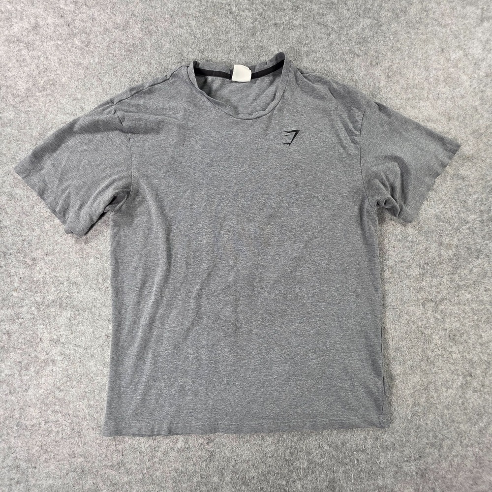 Gymshark T Shirt Mens Medium Gray Seamless Short Sleeve Crewneck Breathable